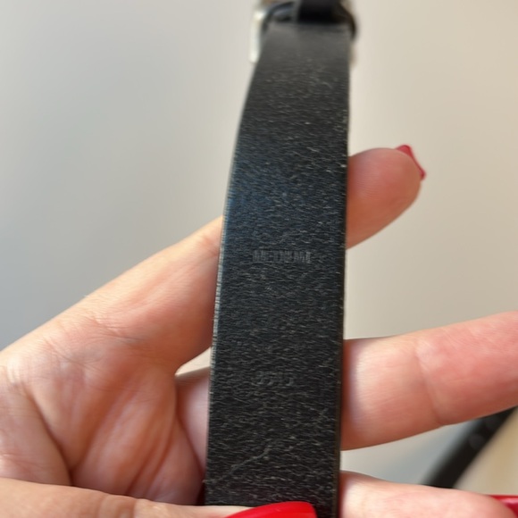 Coach | Vintage #8545 Size Medium Black and Nickel 90’s Belt - Picture 4 of 7